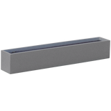 Monaco rectangle fiberglass planter in Matte Gunmetal, studio render
