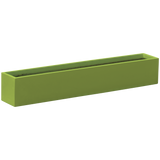 Monaco rectangle fiberglass planter in Satin Green, studio render
