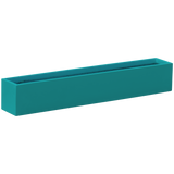 Monaco rectangle fiberglass planter in Satin Seafoam Green, studio render