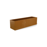 monaco rectangle fiberglass planter, Metallic Bronze finish