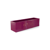 monaco rectangle fiberglass planter, Gloss Eggplant finish