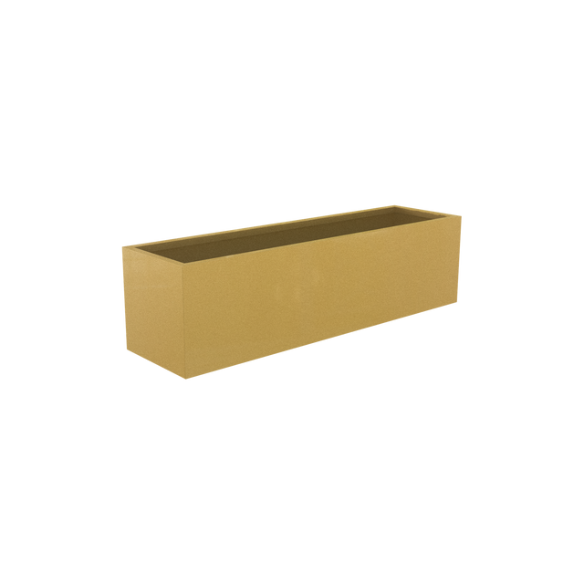 Monaco Rectangle Planter in Gloss Metallic Gold
