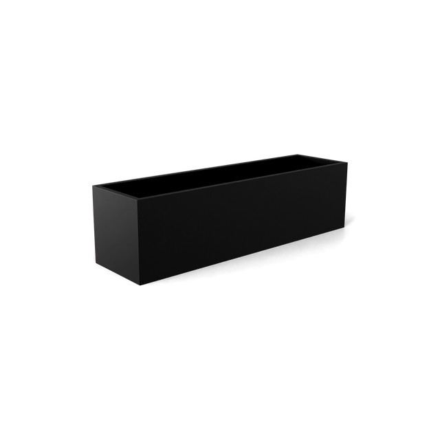 Monaco Rectangle Planter in Matte Black