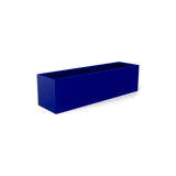 monaco rectangle fiberglass planter, Matte Cobalt Blue finish