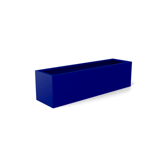 Monaco Rectangle Planter in Matte Cobalt Blue