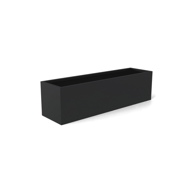 Monaco Rectangle Planter in Matte Charcoal