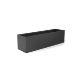 monaco rectangle fiberglass planter, Matte Gun Metal finish