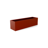 monaco rectangle fiberglass planter, Matte Terracotta finish