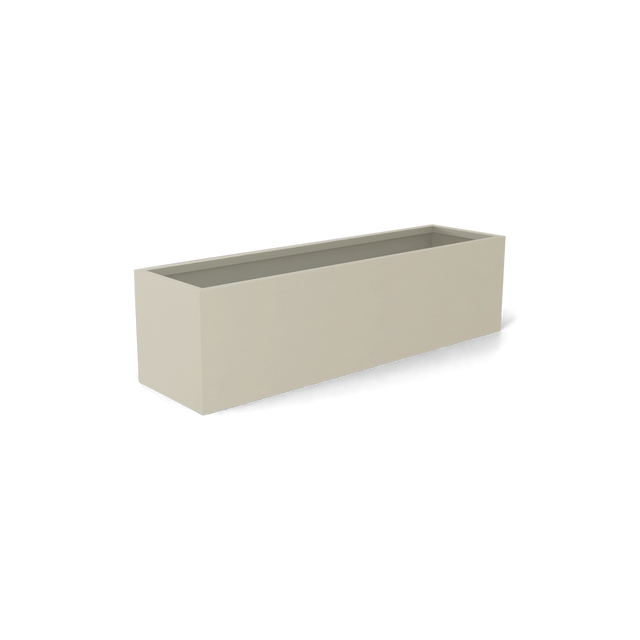 Monaco Rectangle Planter in Satin Beige