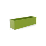 monaco rectangle fiberglass planter, Satin Green finish