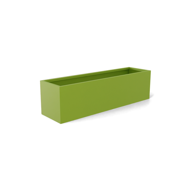 Monaco Rectangle Planter in Satin Green