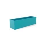 monaco rectangle fiberglass planter, Satin Sea Foam finish