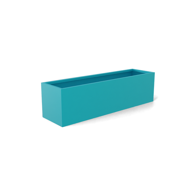Monaco Rectangle Planter in Satin Sea Foam