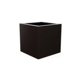 Montroy cube fiberglass planter in Matte Charcoal