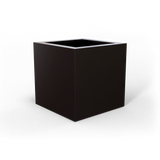 Montroy cube fiberglass planter in Matte Charcoal, studio render