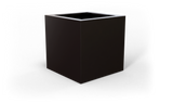 Montroy Cube Planter - Charcoal fiberglass finish