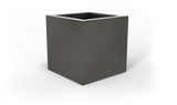Montroy Cube Planter - Gun Metal fiberglass finish