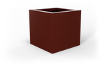 Montroy Cube Planter - Terracotta fiberglass finish