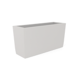 Panama tapered fiberglass planter in Matte Cement Grey