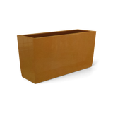Panama tapered rectangular fiberglass planter in Metallic Bronze, 36 × 12 × 18 in, studio render