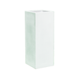 Perth corner fiberglass planter in Gloss Bright White, 16 × 16 × 42 in, studio render