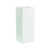 Perth corner fiberglass planter in Gloss Bright White, 16 × 16 × 42 in, studio render