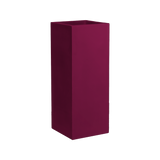Perth corner fiberglass planter in Gloss Eggplant, 16 × 16 × 42 in, studio render