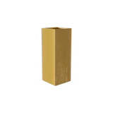 Perth corner fiberglass planter in Gloss Metallic Gold