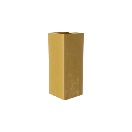 Perth corner fiberglass planter in Gloss Metallic Gold