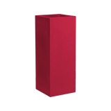 Perth corner fiberglass planter in Gloss Red, 16 × 16 × 42 in, studio render