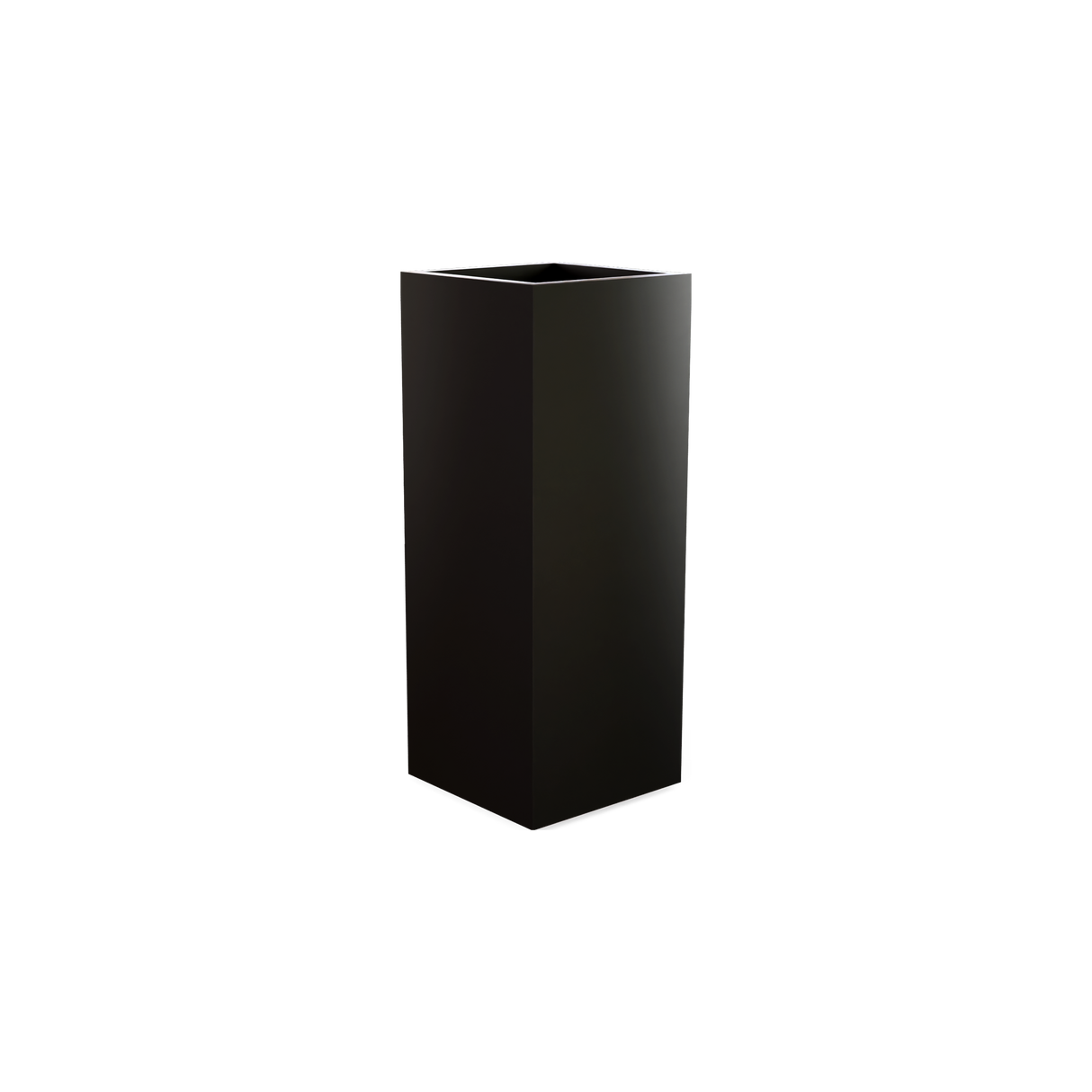 Perth corner fiberglass planter in Matte Black