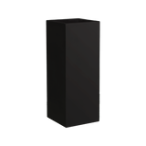 Perth corner fiberglass planter in Matte Black, 16 × 16 × 42 in, studio render