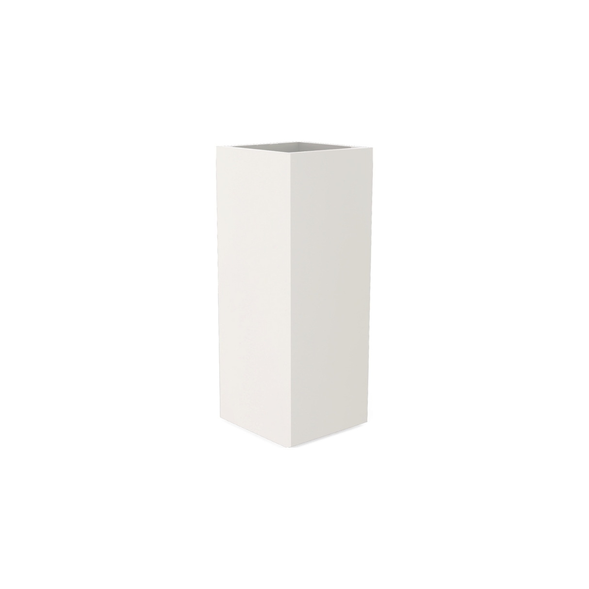 Perth corner fiberglass planter in Matte Cement Grey