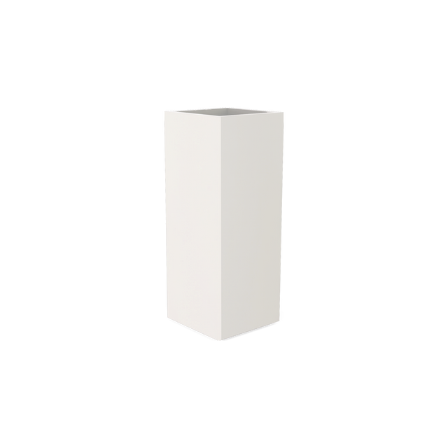 Perth corner fiberglass planter in Matte Cement Grey