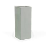 Perth corner fiberglass planter in Matte Cement Grey, 16 × 16 × 42 in, studio render