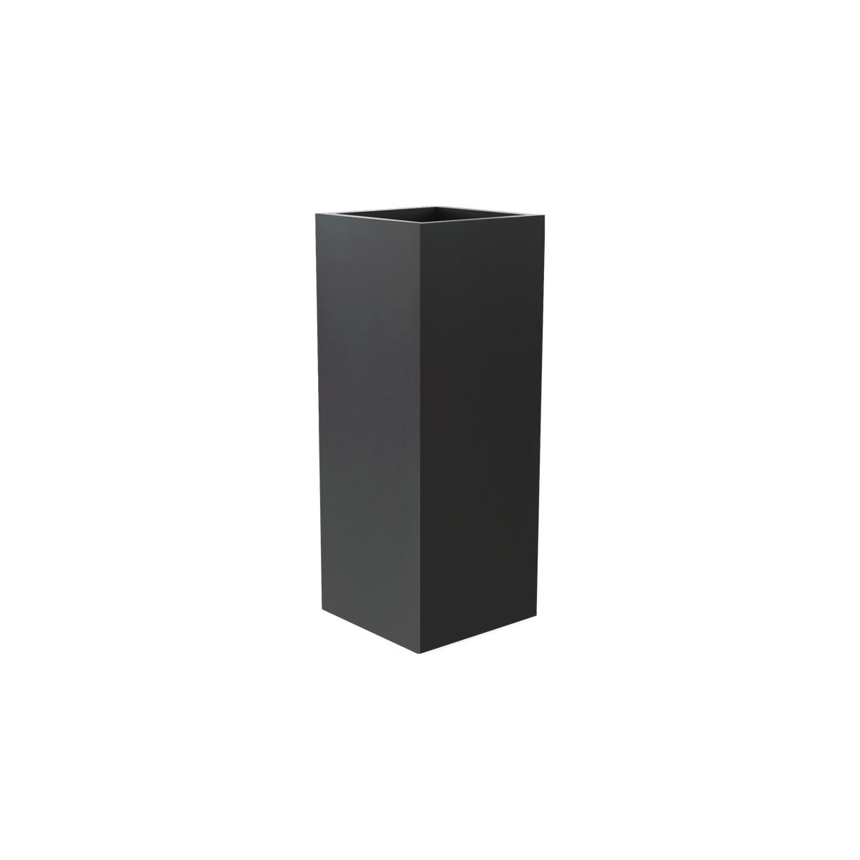 Perth corner fiberglass planter in Matte Charcoal