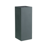 Perth corner fiberglass planter in Matte Charcoal, 16 × 16 × 42 in, studio render