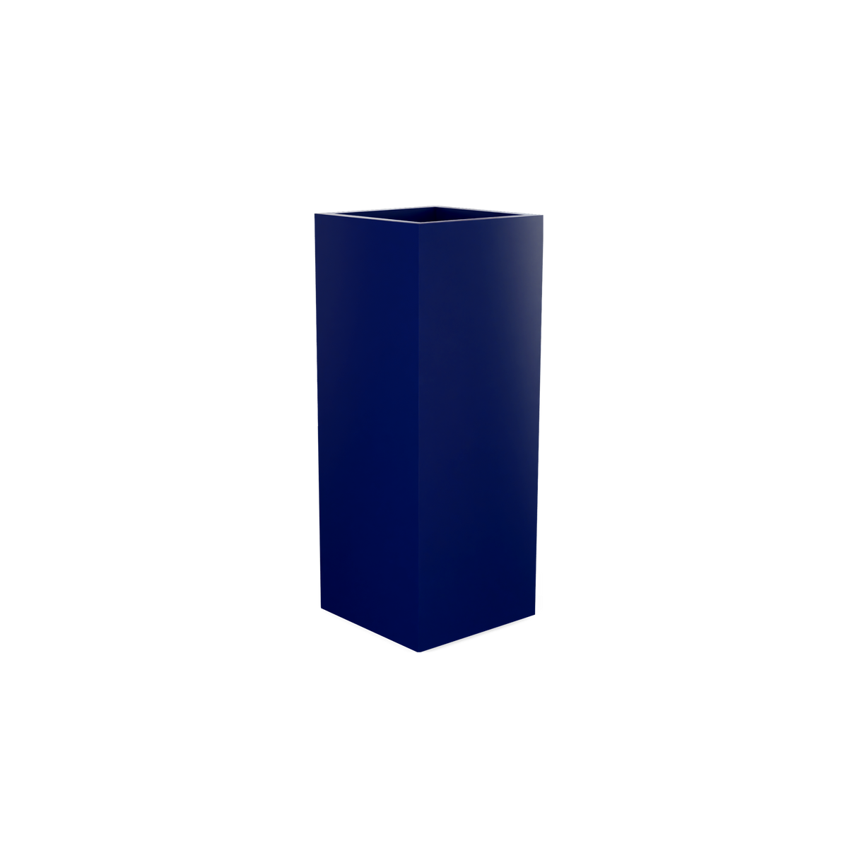 Perth corner fiberglass planter in Matte Cobalt Blue
