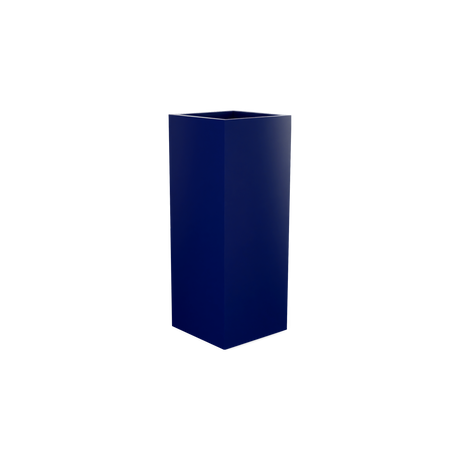 Perth corner fiberglass planter in Matte Cobalt Blue