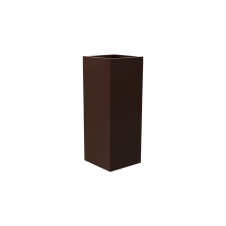 Perth corner fiberglass planter in Matte Dark Brown