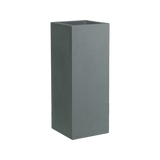 Perth corner fiberglass planter in Matte Gunmetal, 16 × 16 × 42 in, studio render