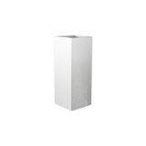 Perth corner fiberglass planter in Metallic Silver