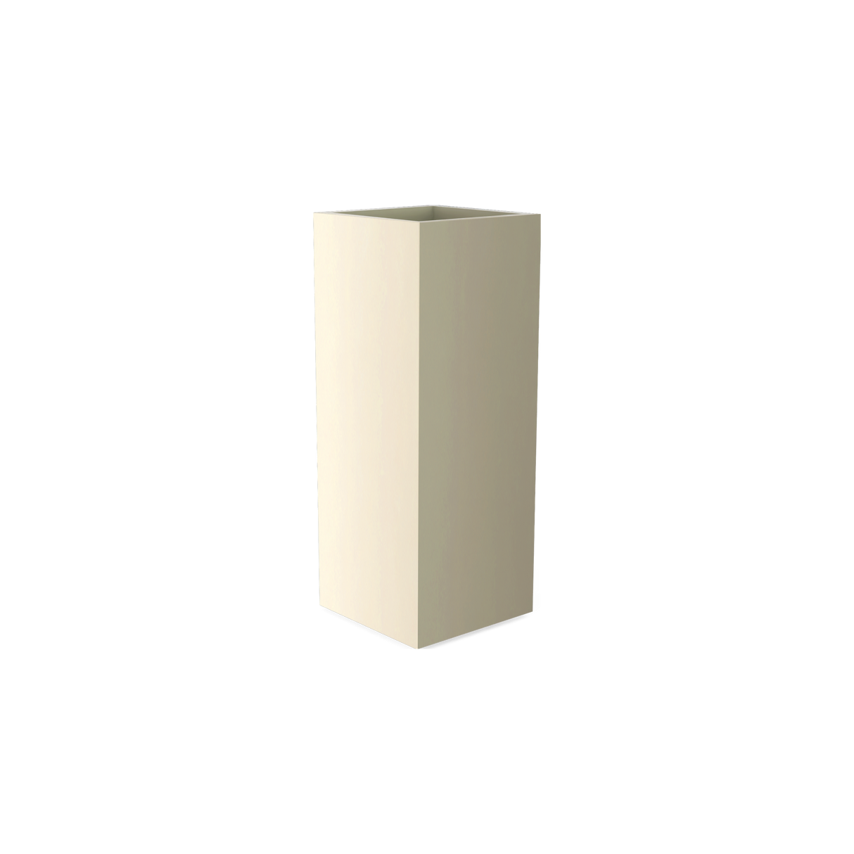 Perth corner fiberglass planter in Satin Beige
