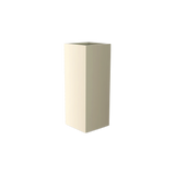 Perth corner fiberglass planter in Satin Beige