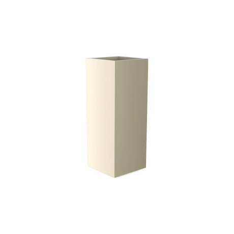 Perth corner fiberglass planter in Satin Beige