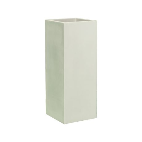 Perth corner fiberglass planter in Satin Beige, 16 × 16 × 42 in, studio render