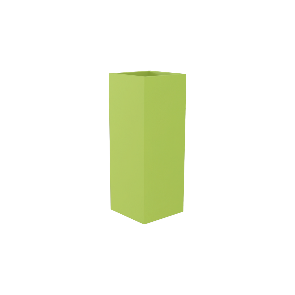 Perth corner fiberglass planter in Satin Green