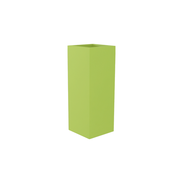 Perth corner fiberglass planter in Satin Green