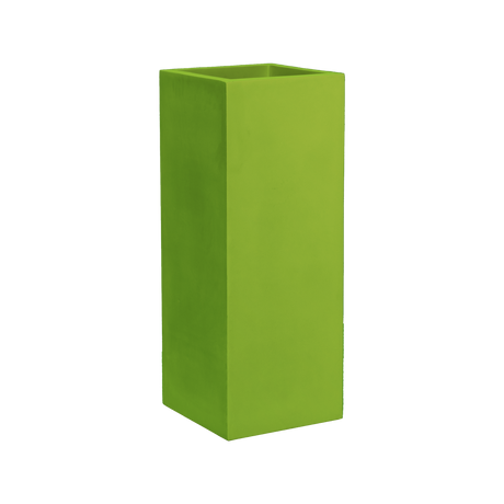 Perth corner fiberglass planter in Satin Green, 16 × 16 × 42 in, studio render