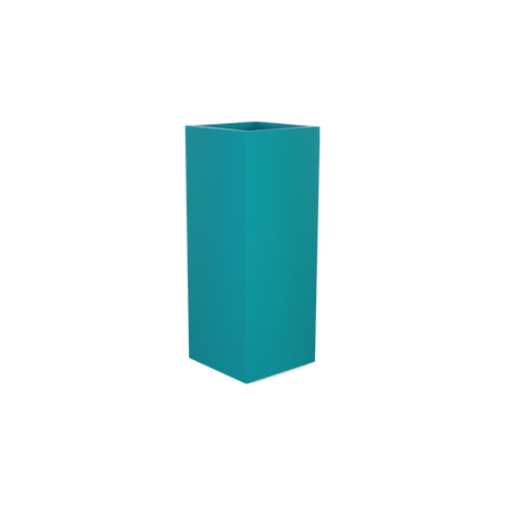 Perth corner fiberglass planter in Satin Seafoam Green